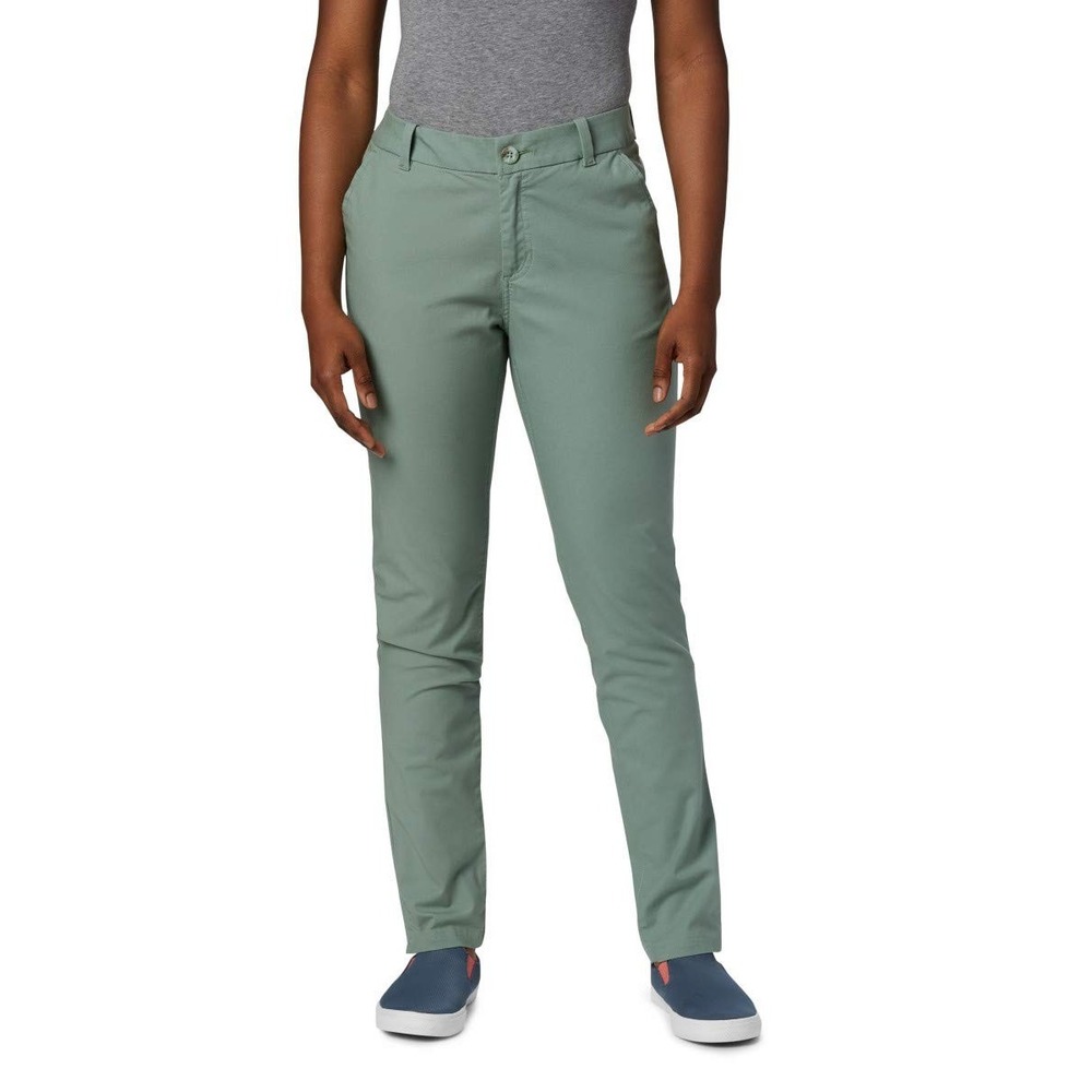 Columbia Bonehead Stretch Pant Womens Long Sage Green New PFG Snow Ski